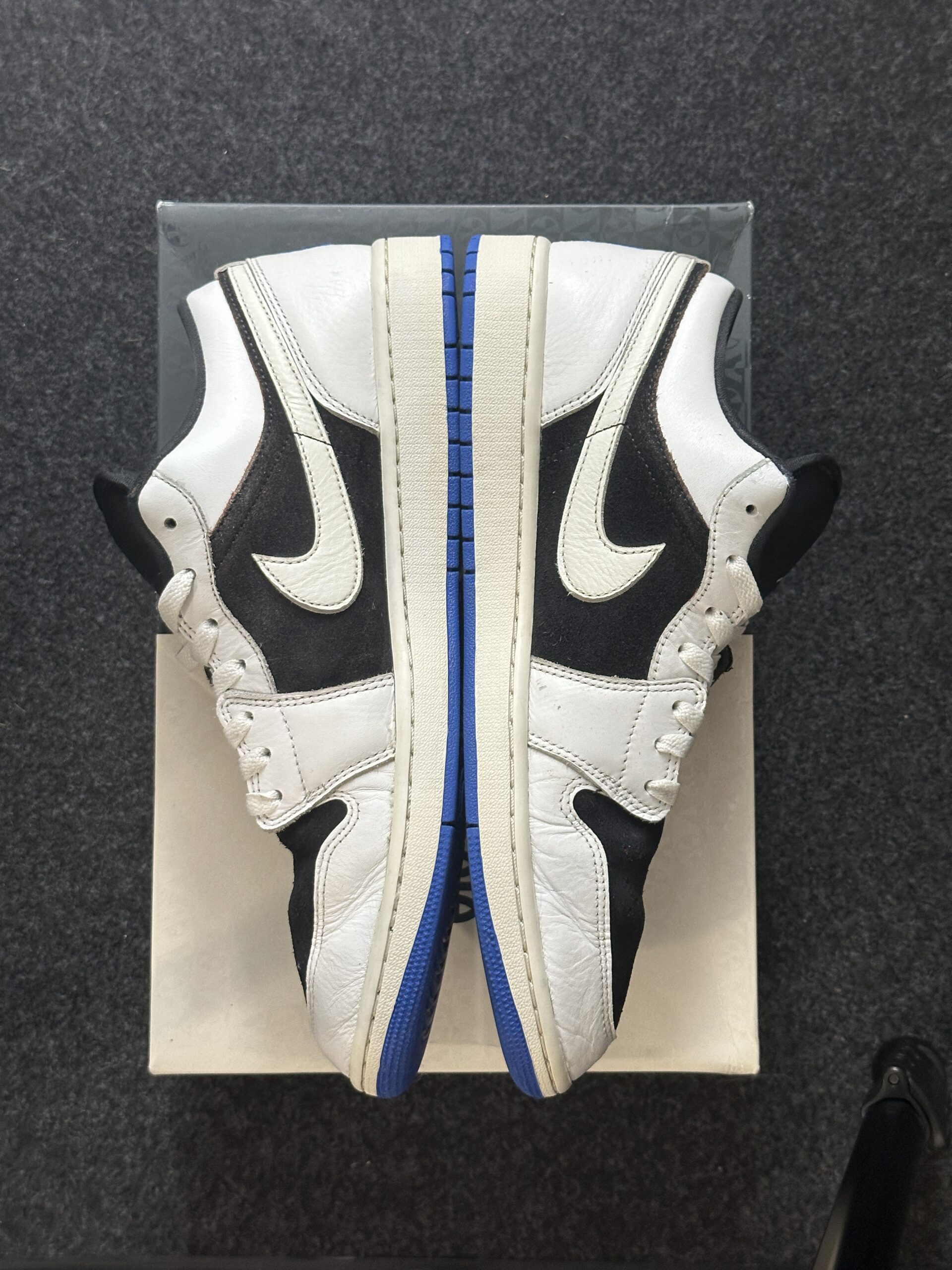 Air Jordan 1 Low Quai 54 HQ0764-001 taglia EU 47 vista interna