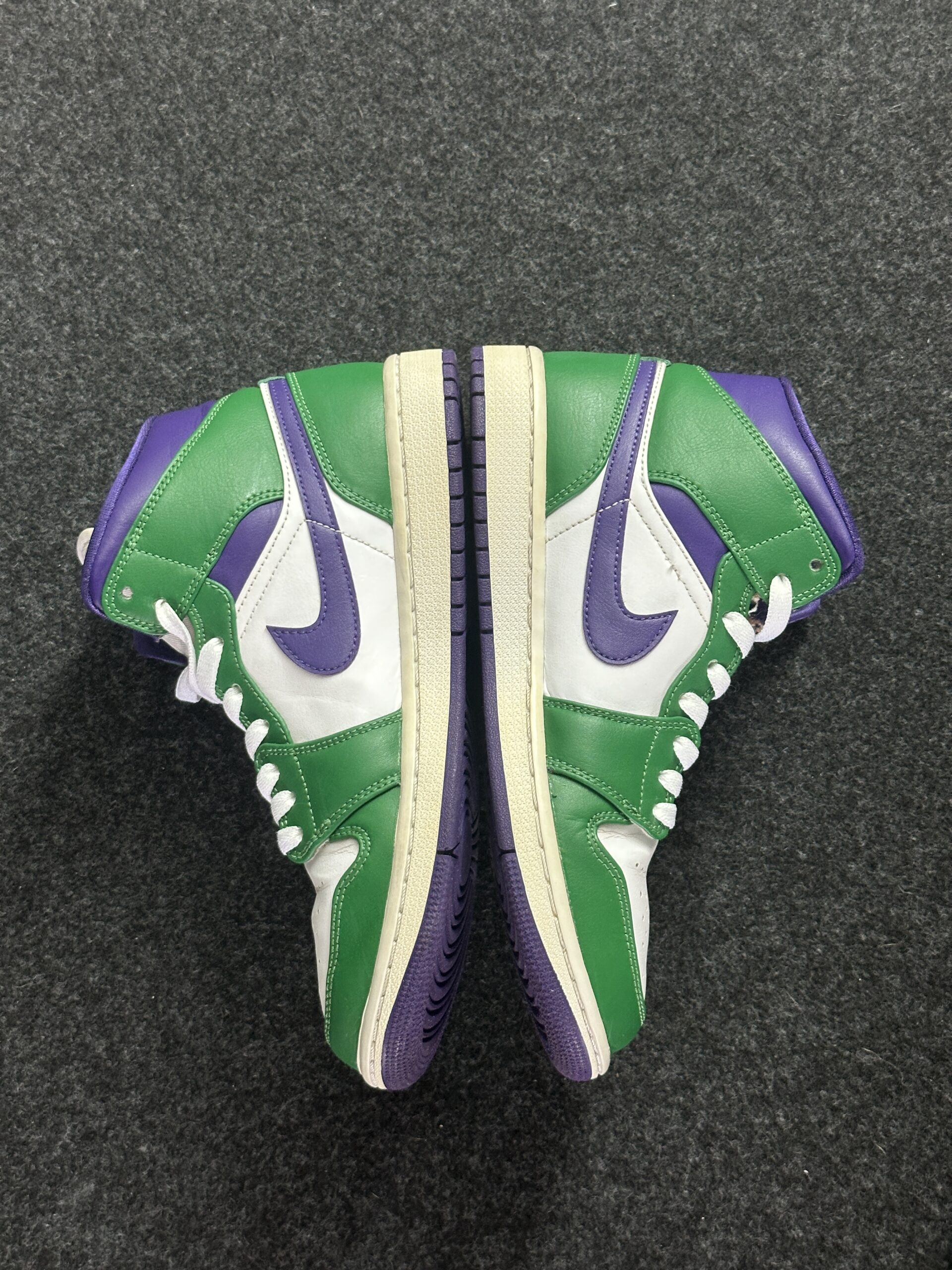 Air Jordan 1 Mid Incredible Hulk 554724-300 taglia EU 40.5 vista interna
