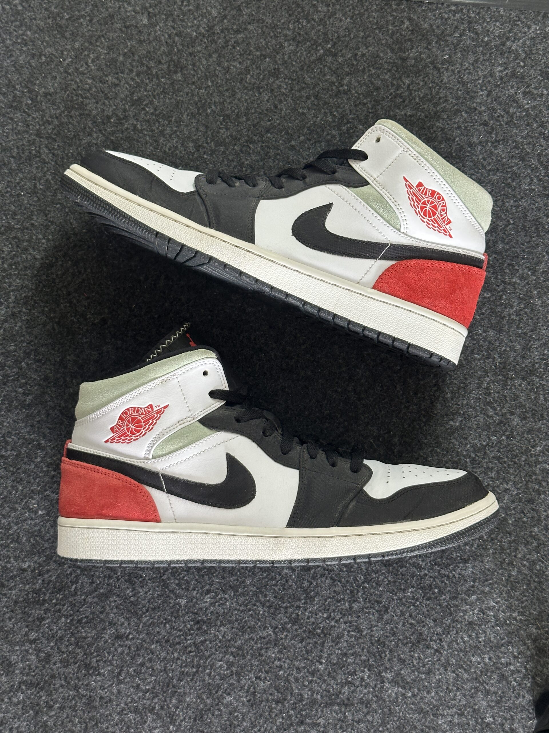 Air Jordan 1 Mid SE Union Black Toe 852542-100 taglia EU 46 vista principale