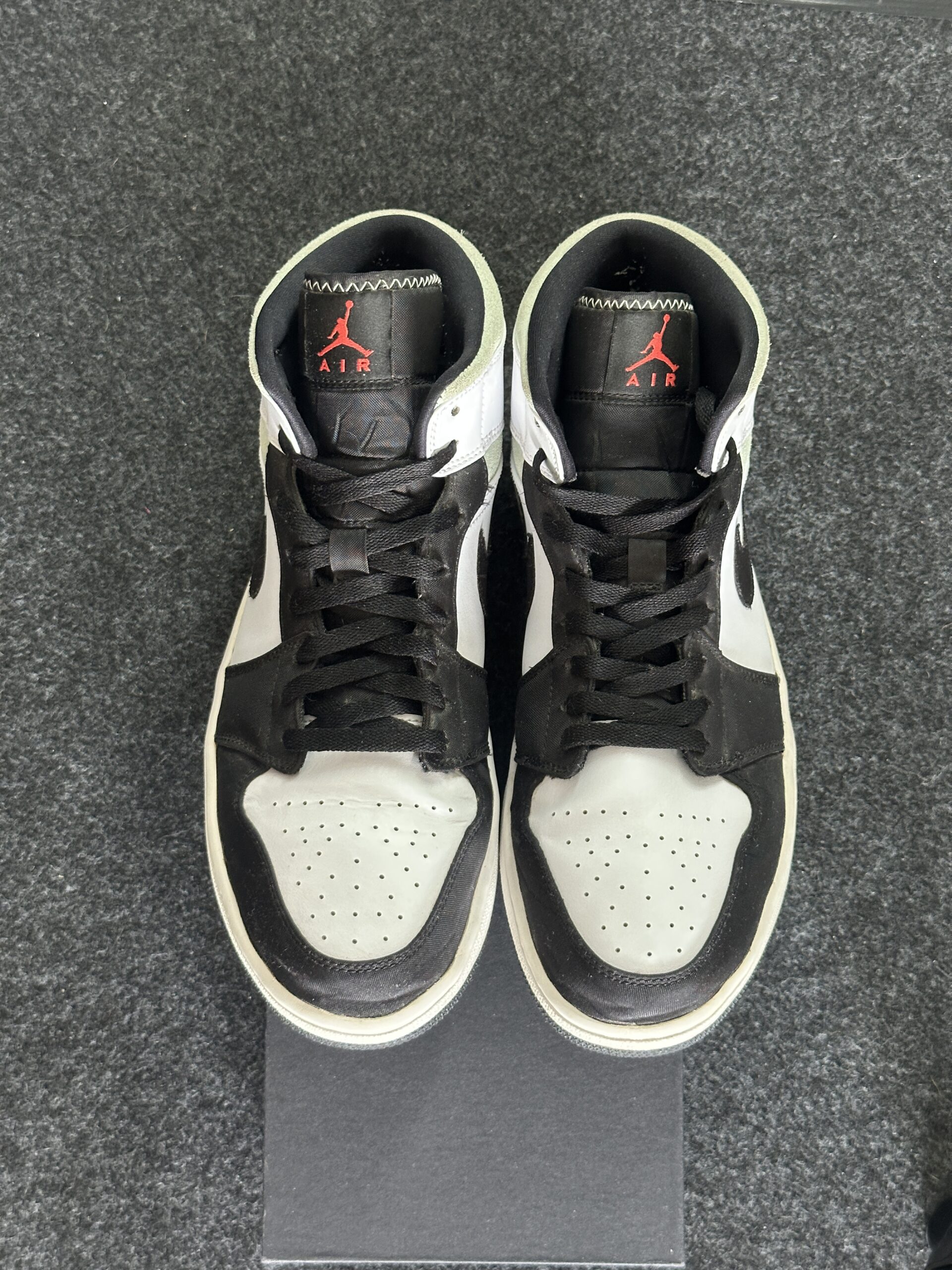 Air Jordan 1 Mid SE Union Black Toe 852542-100 taglia EU 46 vista punta