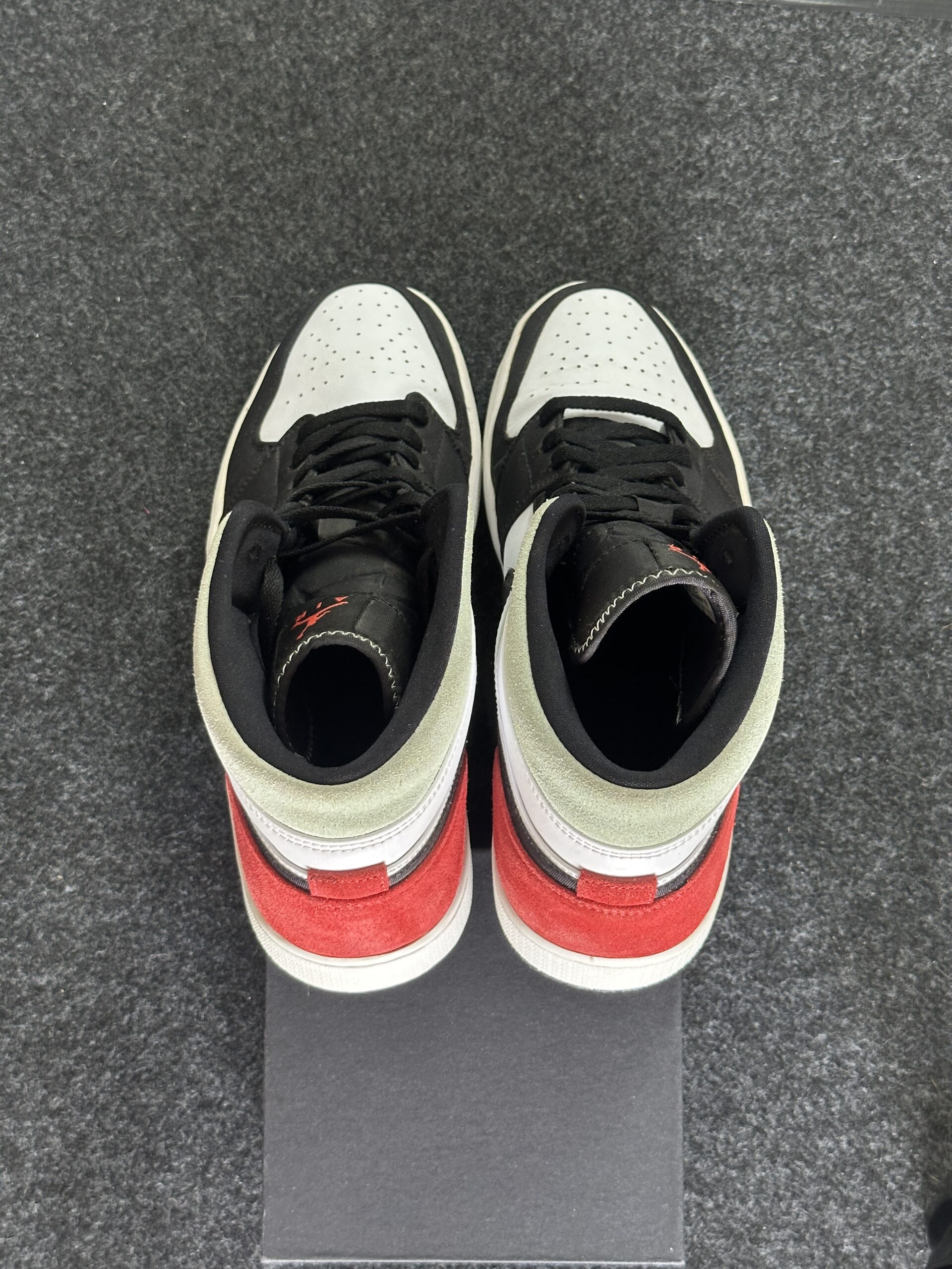 Air Jordan 1 Mid SE Union Black Toe 852542-100 taglia EU 46 vista tallone