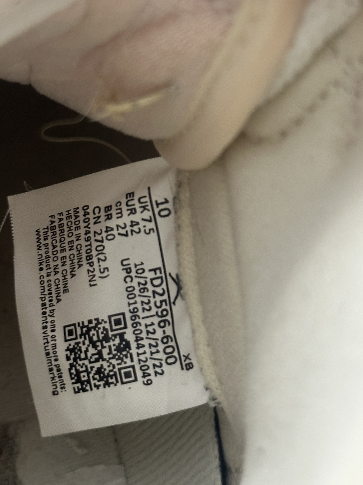 Air Jordan 1 Retro High OG Washed Pink EU 42 - immagine 8