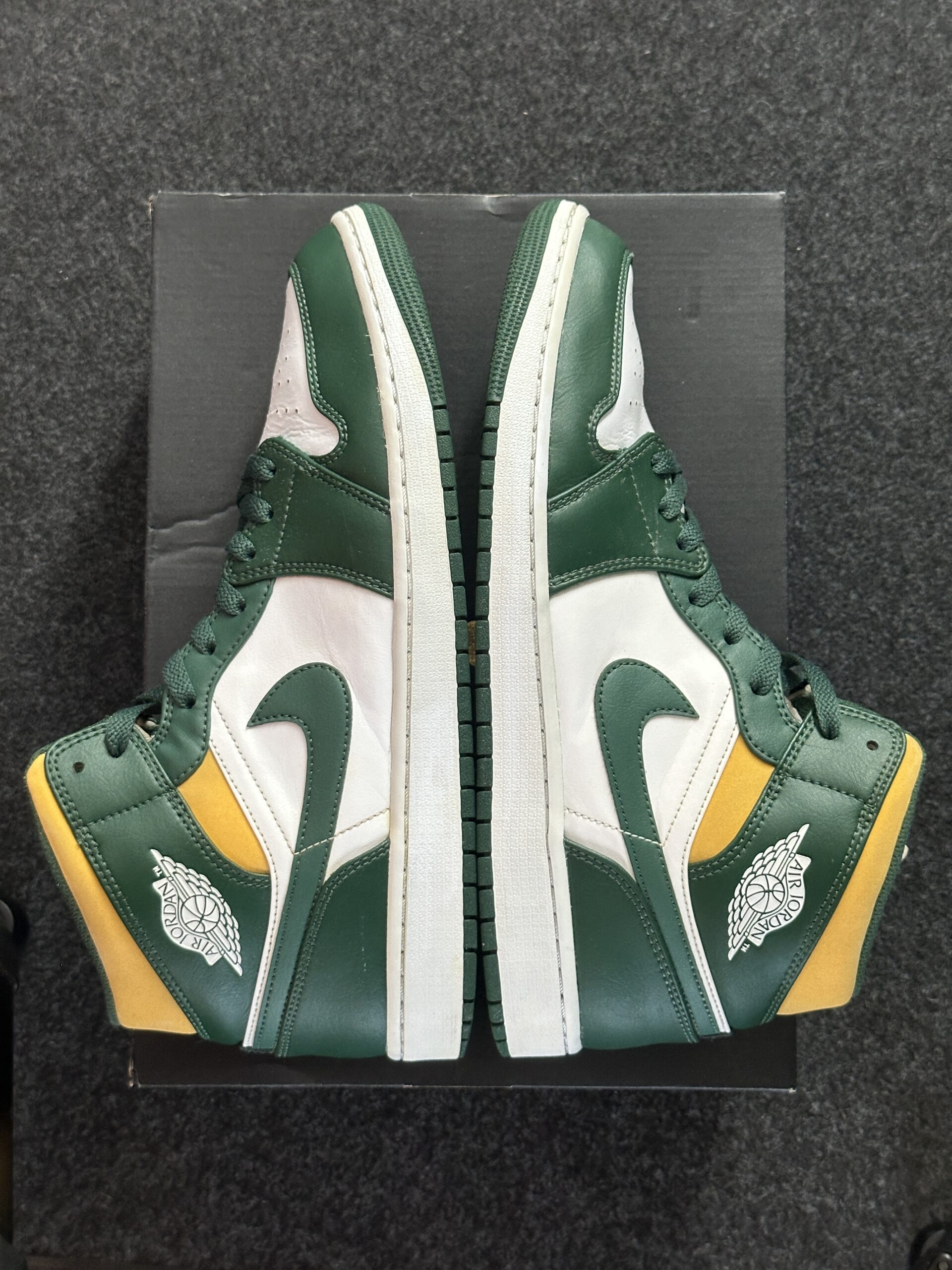 Air Jordan 1 Mid Sonics Noble Green 554724-371 taglia EU 47 vista esterna
