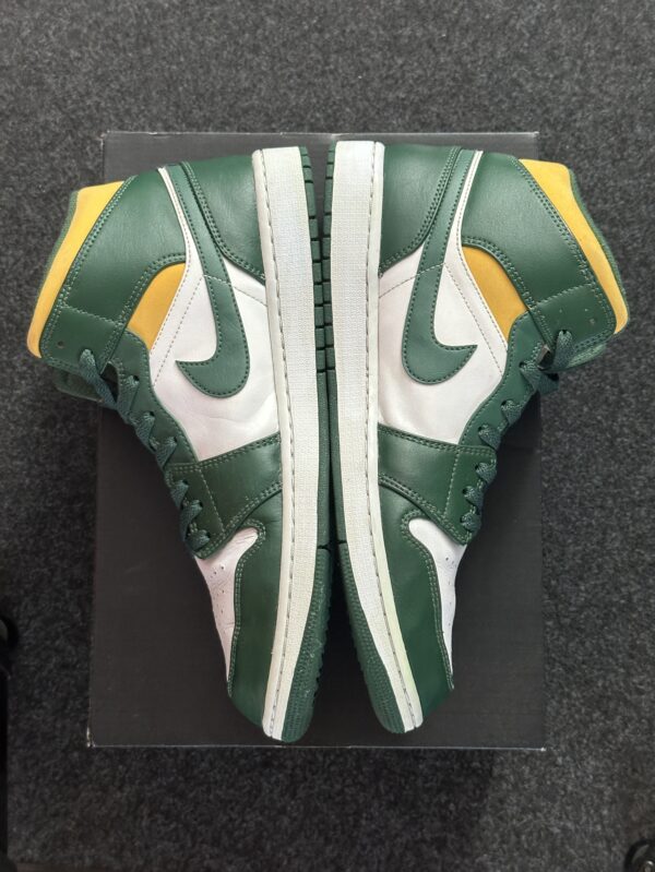 Air Jordan 1 Mid Sonics Noble Green 554724-371 taglia EU 47 vista interna