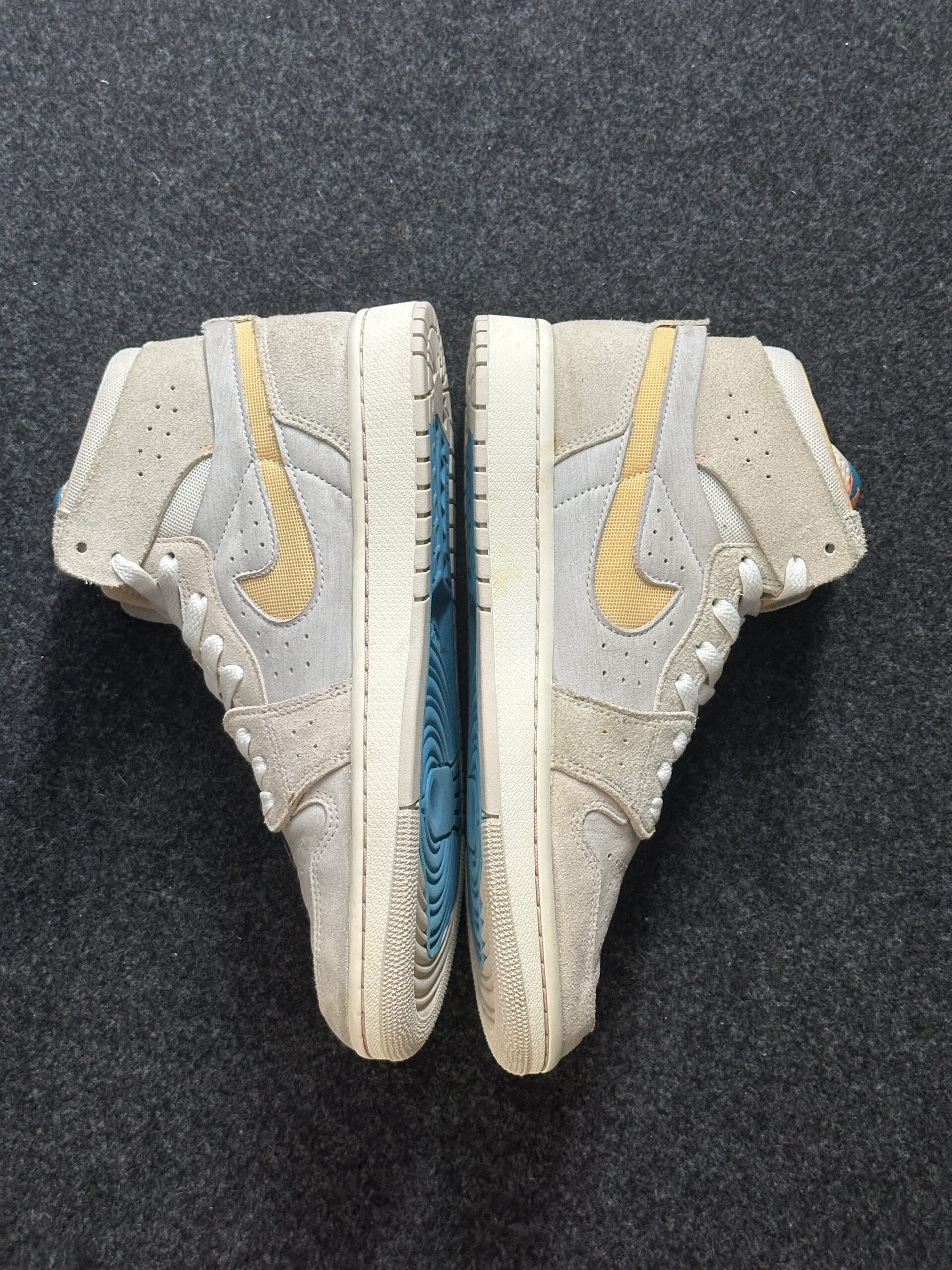 Air Jordan 1 High Zoom CMFT 2 Light Orewood Brown DV1307-180 taglia EU 42.5 vista interna