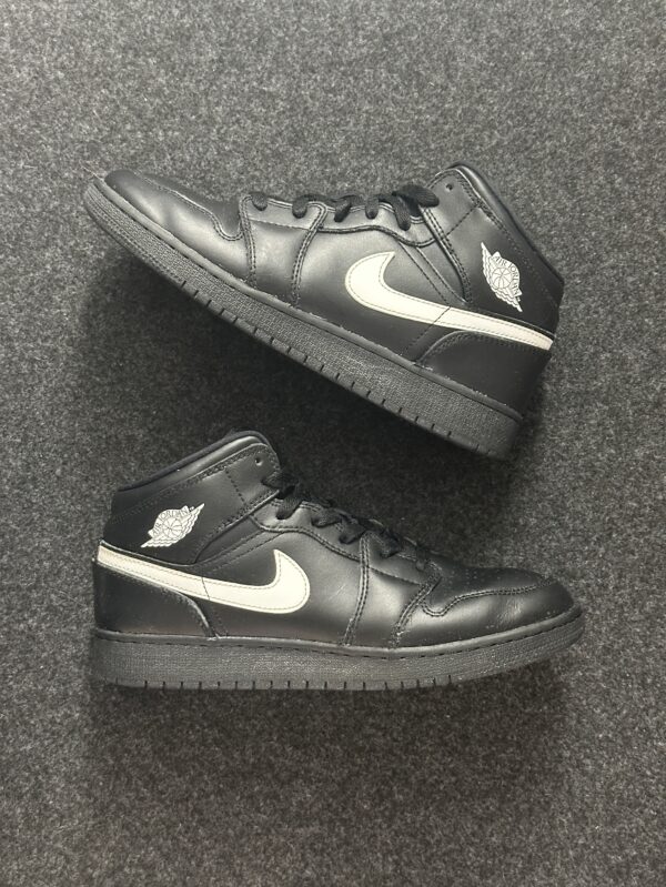 Air Jordan 1 Mid Black White Speckle 554725-049 taglia EU 40 vista principale