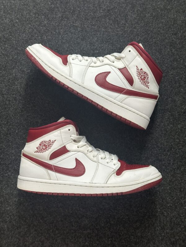 Air Jordan 1 Mid White Pomegranate BQ6472-161 taglia EU 42 vista principale