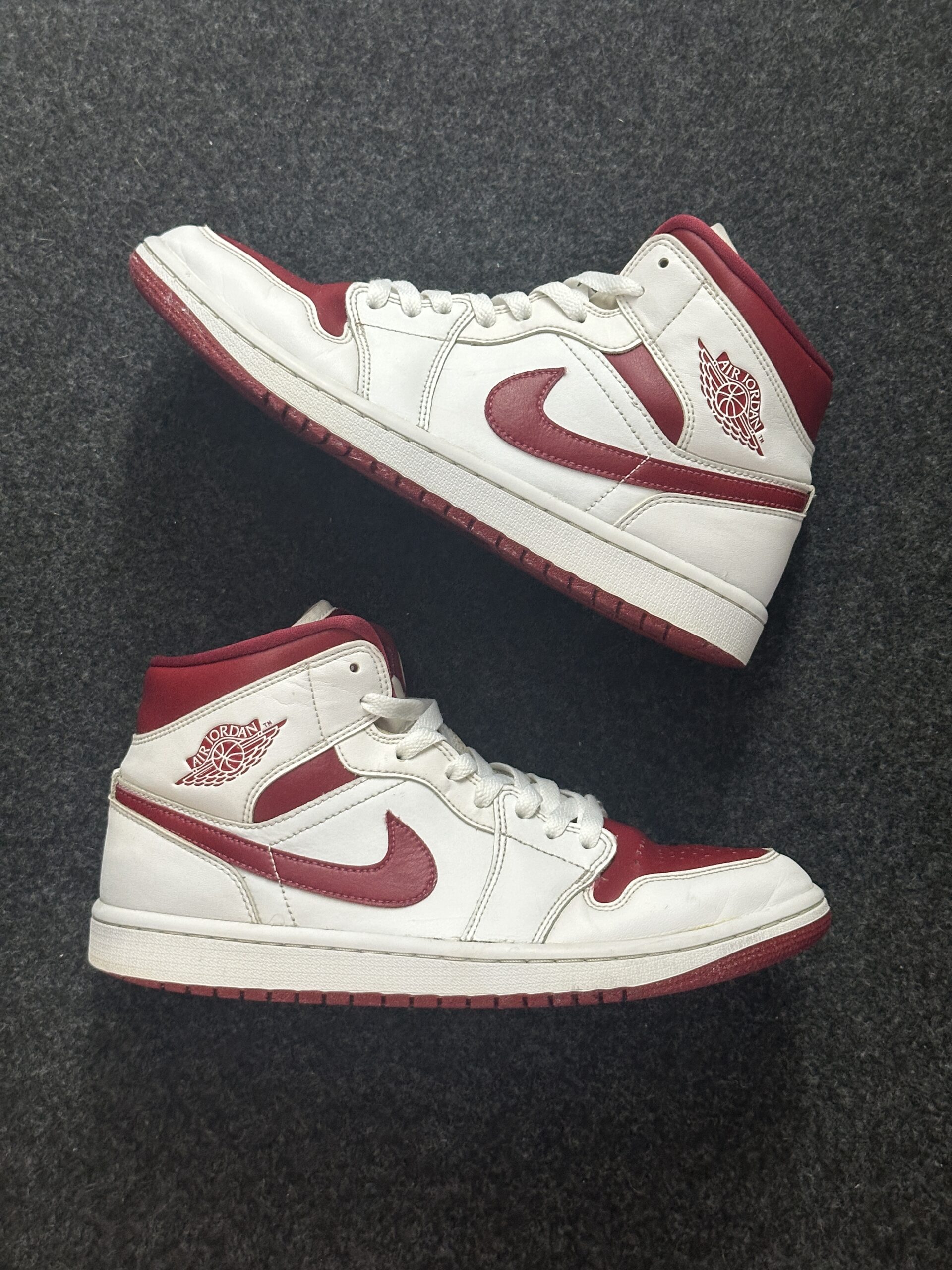 Air Jordan 1 Mid White Pomegranate BQ6472-161 taglia EU 42 vista principale