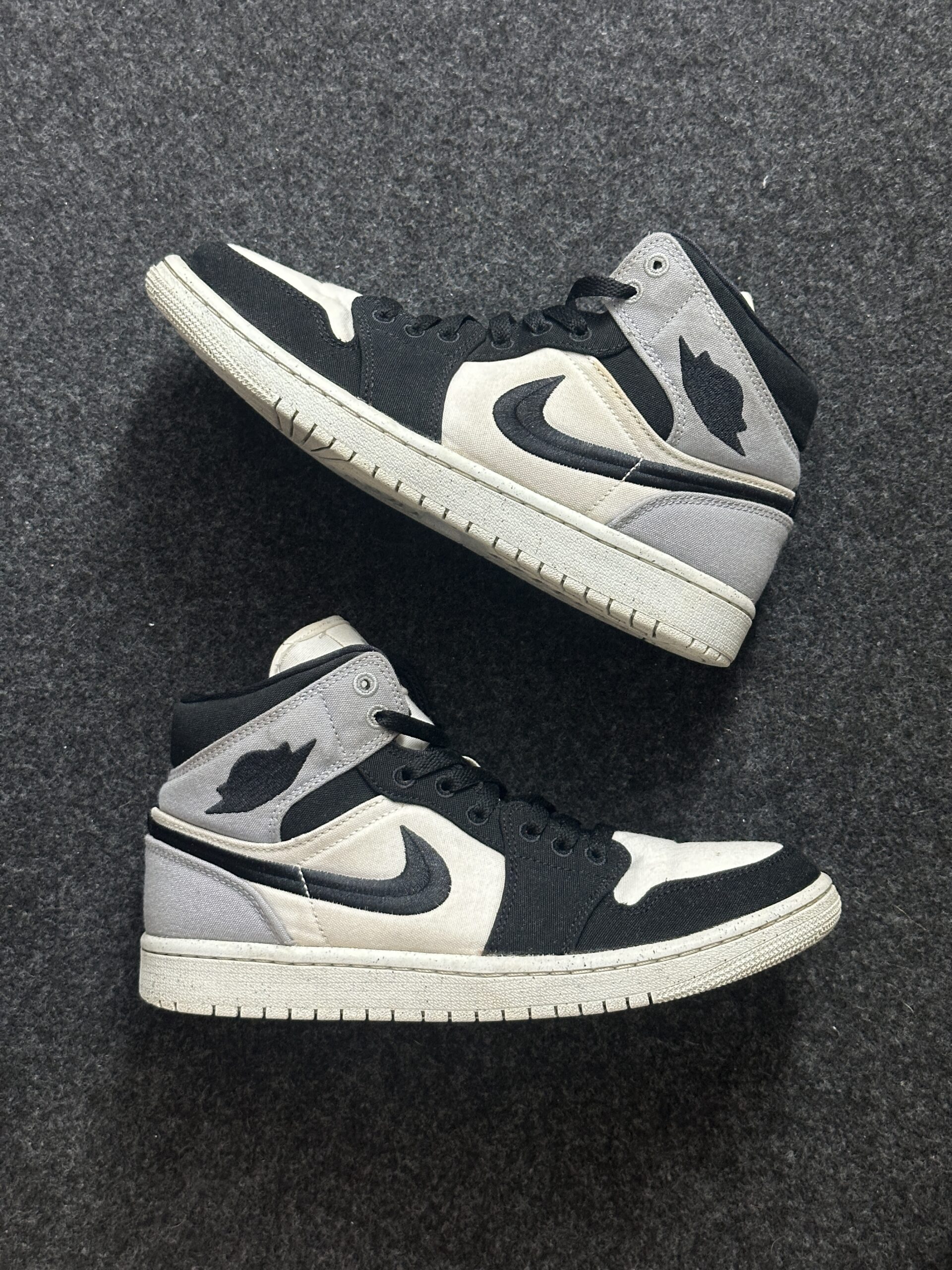 Air Jordan 1 Mid SE Canvas Light Steel Grey DV0427-100 taglia EU 40 vista principale