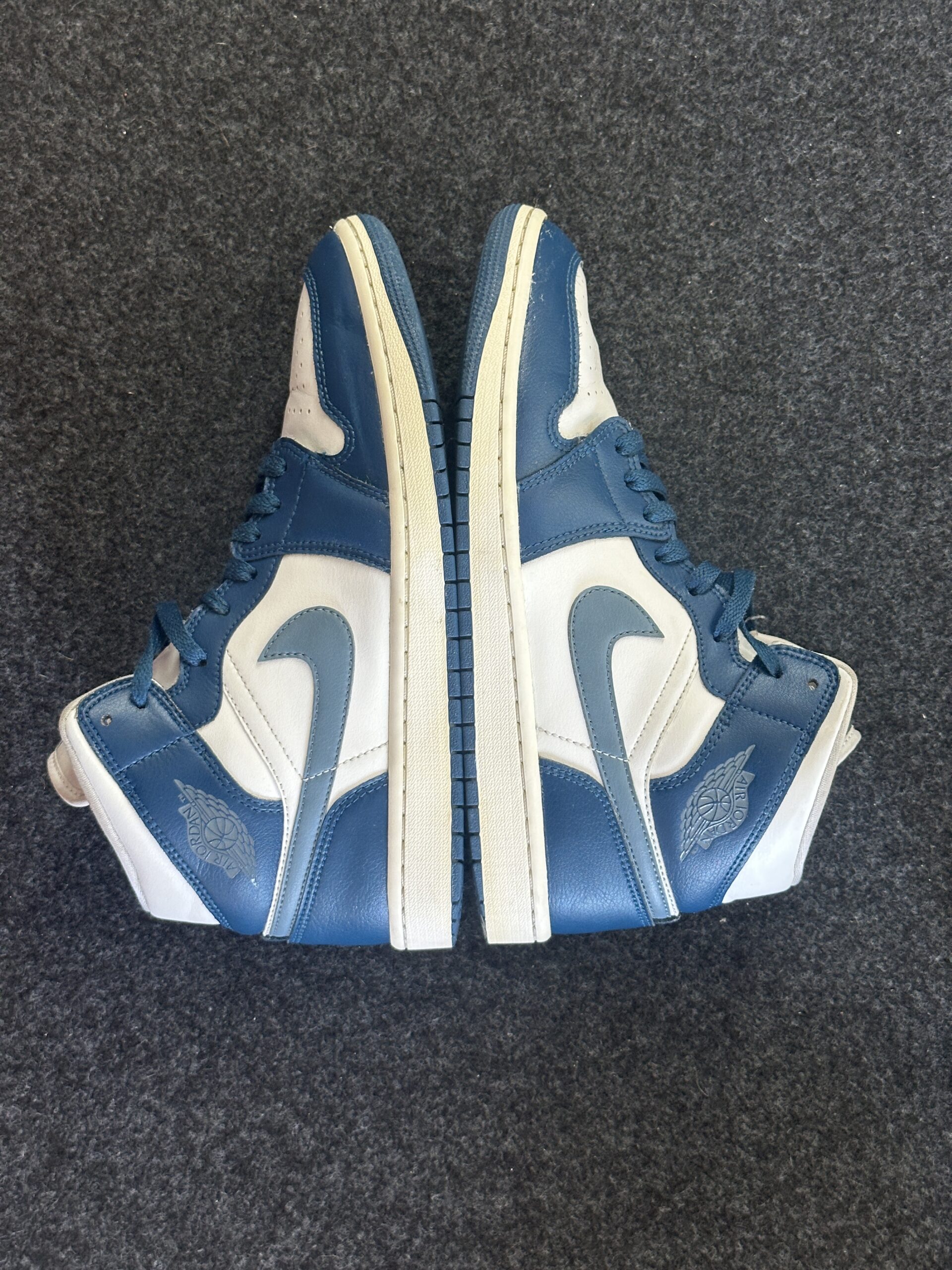 Air Jordan 1 Mid French Blue White BQ6472-414 taglia EU 41 vista esterna