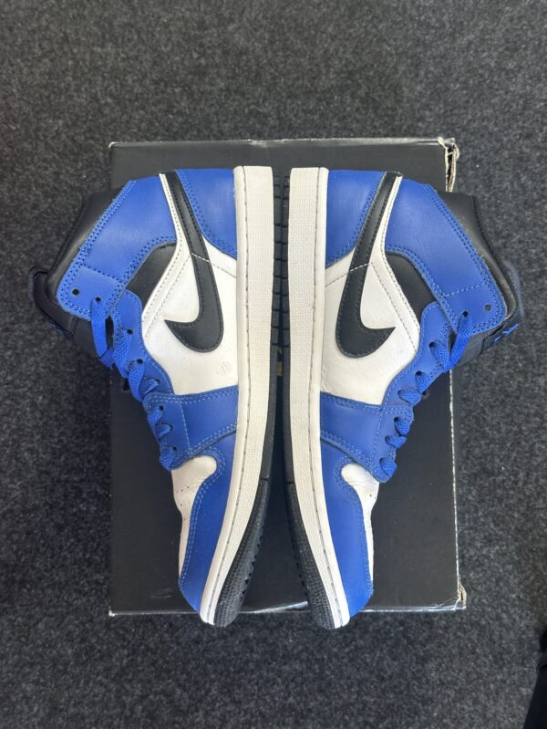 Air Jordan 1 Mid French Blue Fire Red DQ8426-402 taglia EU 42 vista interna box