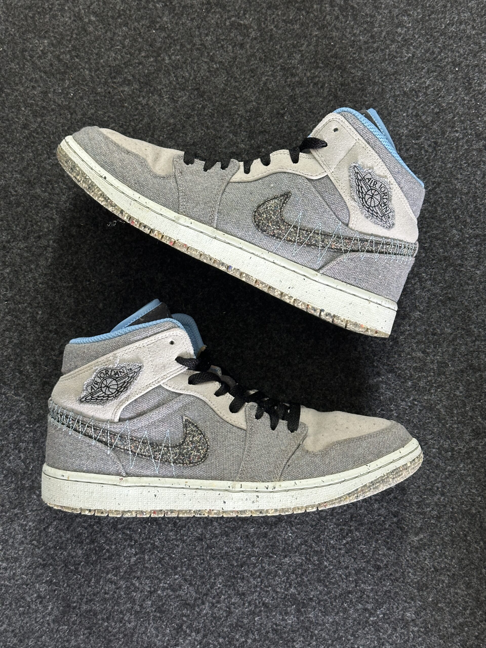 Air Jordan 1 Mid Crater Grey University Blue DM3529-004 taglia EU 42.5 vista principale