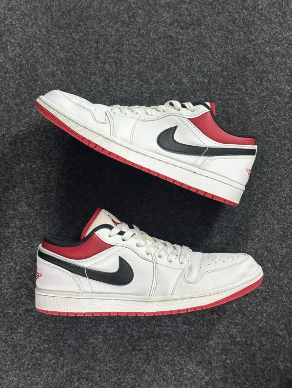 Air Jordan 1 Low White University Red Black 553558-118 taglia EU 42 vista principale