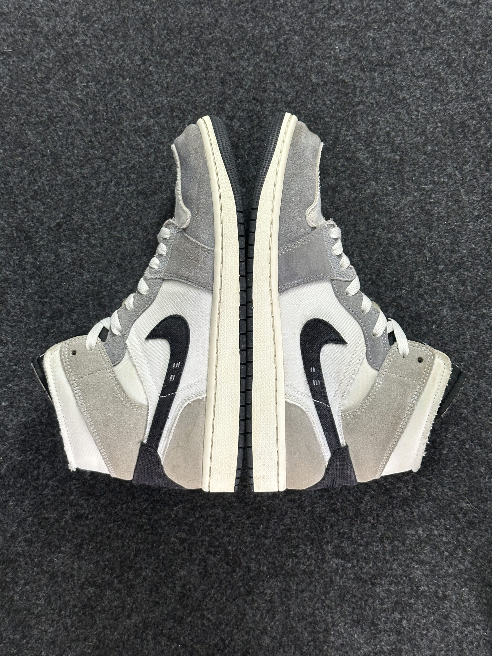 Air Jordan 1 Mid SE Craft Cement Grey DZ4136-002 taglia EU 42.5 vista esterna