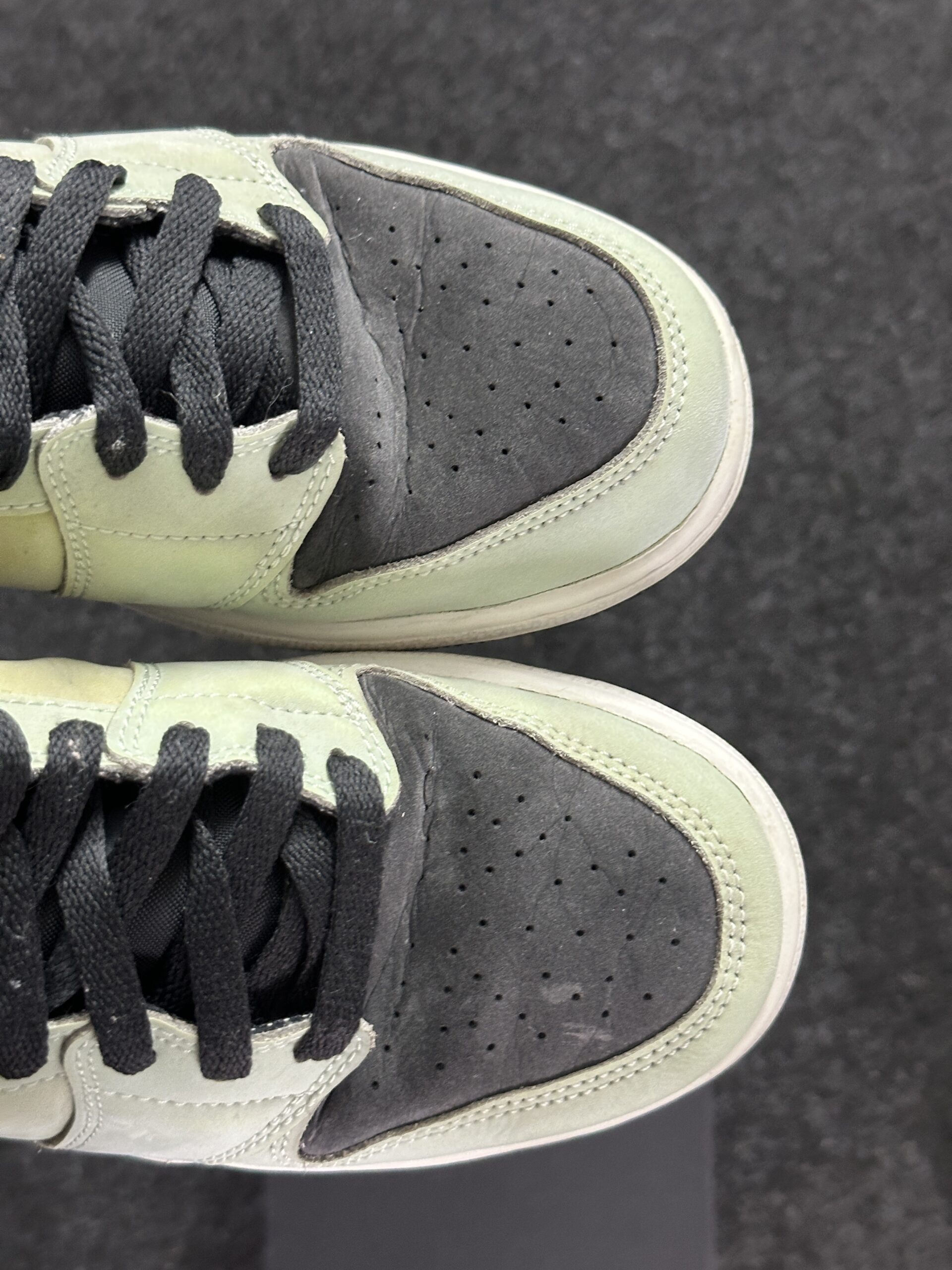 Air Jordan 1 Retro High Mint Foam 332148-300 taglia EU 40 vista dif