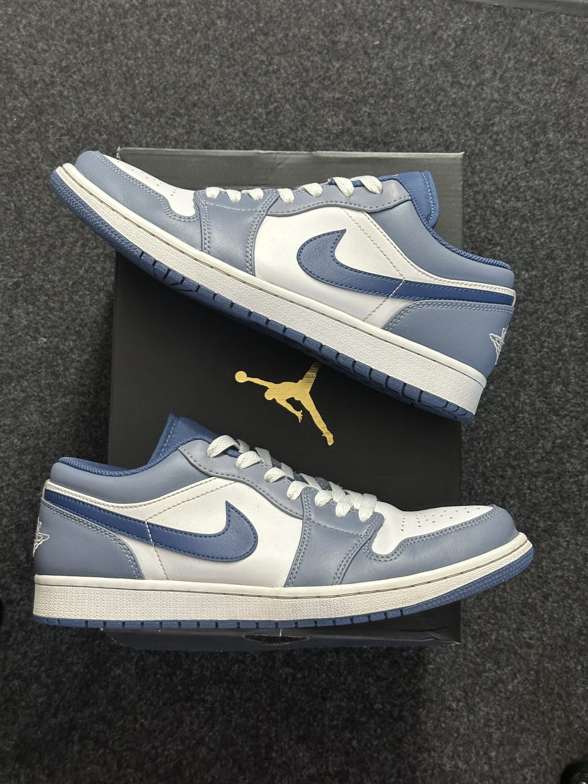 Air Jordan 1 Low Ashen Slate 553558-414 taglia EU 44 vista principale