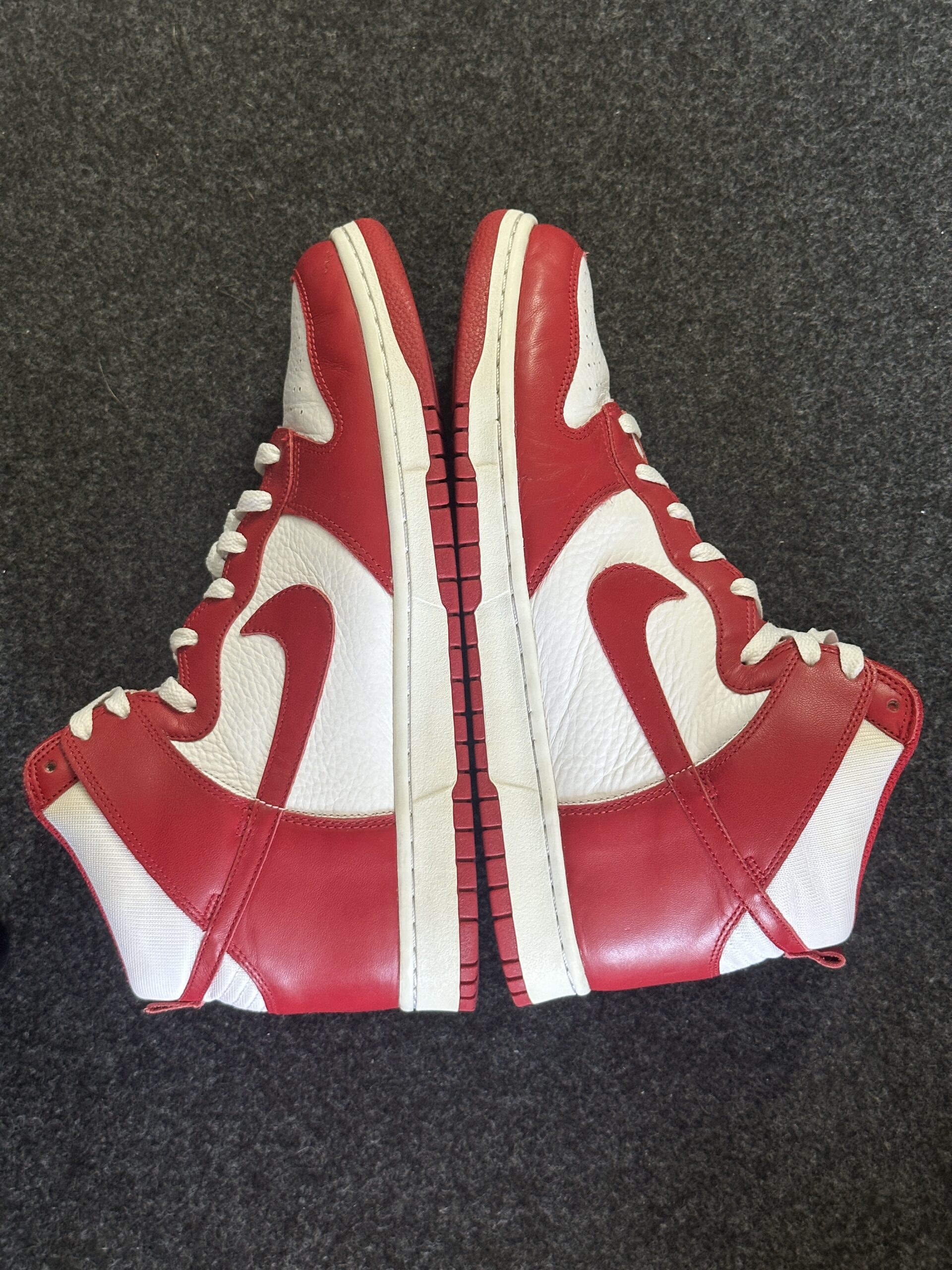 Nike Dunk High White Varsity Red 317982-162 taglia EU 46 vista esterna