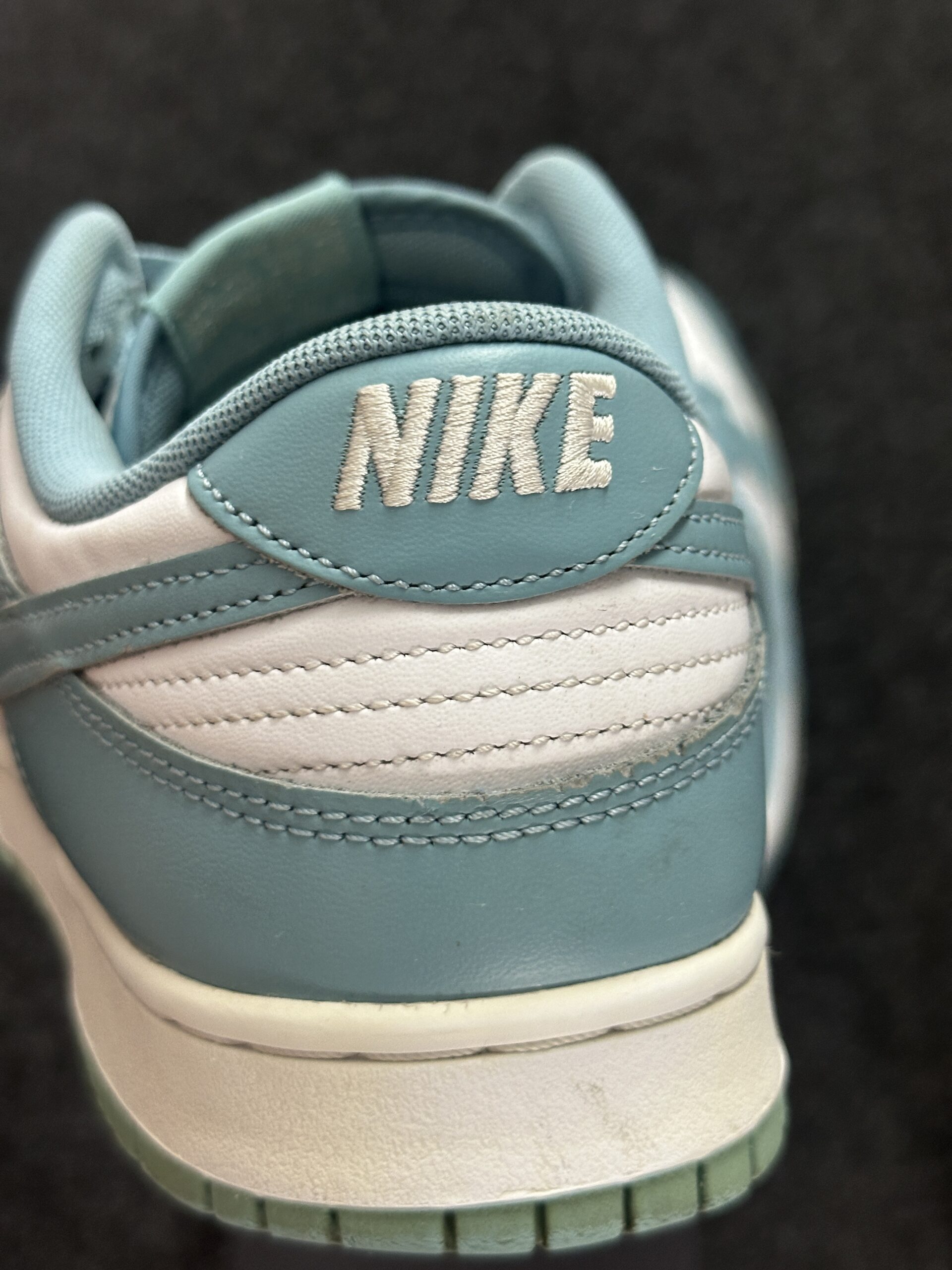 Nike Dunk Low Denim Turquoise DV0833-106 taglia EU 46 vista logo